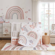 Load image into Gallery viewer, Over the Rainbow 4PC Crib Bedding Set