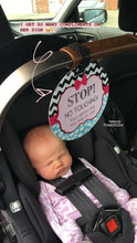 Load image into Gallery viewer, Zig Zag No Touching Car Seat and Stroller Tag