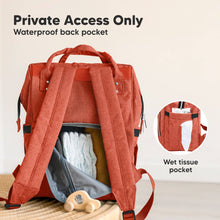 Load image into Gallery viewer, KeaBabies - Original Diaper Bag Backpack, Baby Bags with Changing Pad: Rustic Red