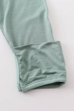 Load image into Gallery viewer, Teal bamboo baby 2pc gown