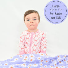 Load image into Gallery viewer, Beautiful Daisy Baby Toddler Muslin Quilt