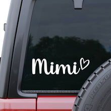 Load image into Gallery viewer, Mimi White Vinyl Car Window Sticker Decal