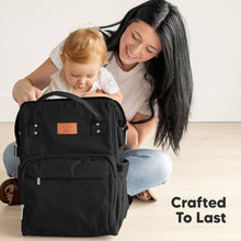 Load image into Gallery viewer, KeaBabies - Original Diaper Bag Backpack, Baby Bags with Changing Pad: Marine Blue