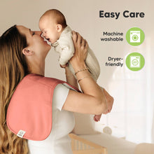 Load image into Gallery viewer, KeaBabies - 5-Pack Quin Baby Burp Cloths, Soft Burping Cloths for Babies: Muted Pastel