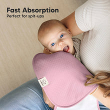 Load image into Gallery viewer, KeaBabies - 5-Pack Quin Baby Burp Cloths, Soft Burping Cloths for Babies: Muted Pastel