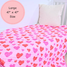 Load image into Gallery viewer, Radiant Hearts Muslin Quilt Baby & Kids Blanket