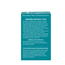 Load image into Gallery viewer, Earth Mama Organics - Organic Ginger Nausea Tea