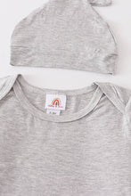Load image into Gallery viewer, Sand bamboo baby 2pc gown