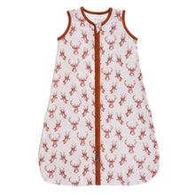 Load image into Gallery viewer, LollyBanks - Organic Cotton Sleep Sack 0.5 TOG Oh Deer: S (0-6 months)