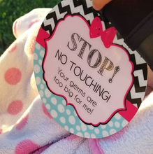 Load image into Gallery viewer, Zig Zag No Touching Car Seat and Stroller Tag