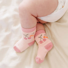 Load image into Gallery viewer, Trio Cherry Cute - Baby Socks