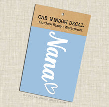 Load image into Gallery viewer, Nana White Vinyl Car Window Sticker Decal