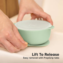 Load image into Gallery viewer, KeaBabies - 2-Pack Prep Suction Bowls with Lids, BPA-Free Baby Bowls: Mellow