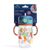 Load image into Gallery viewer, Itzy Ritzy - *NEW OPTIONS* Itzy Sips™ - Straw Cup With Snap-Close Lid: Ribbons & Roses
