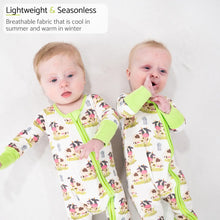 Load image into Gallery viewer, Moo Moo Here Baby Bamboo Pajamas