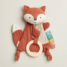 Load image into Gallery viewer, Fox Bitzy Crinkle™ Sensory Toy with Teether