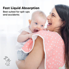 Load image into Gallery viewer, KeaBabies - KeaBabies 5-Pack Urban Burp Cloths: Pink Dreams