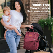Load image into Gallery viewer, KeaBabies - Original Diaper Bag Backpack, Baby Bags with Changing Pad: Rustic Red
