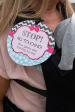 Load image into Gallery viewer, Zig Zag No Touching Car Seat and Stroller Tag