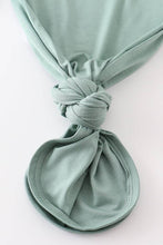 Load image into Gallery viewer, Teal bamboo baby 2pc gown