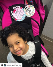 Load image into Gallery viewer, Zig Zag No Touching Car Seat and Stroller Tag