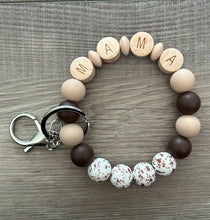 Load image into Gallery viewer, Spotted Western Mama Keychain Wristlet: Brown