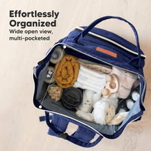 Load image into Gallery viewer, KeaBabies - Original Diaper Bag Backpack, Baby Bags with Changing Pad: Marine Blue