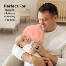 Load image into Gallery viewer, KeaBabies - 5-Pack Quin Baby Burp Cloths, Soft Burping Cloths for Babies: Muted Pastel