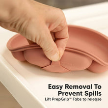 Load image into Gallery viewer, KeaBabies - 3-Pack Prep Suction Plates for Baby, BPA-Free Silicone Plate: Roseate