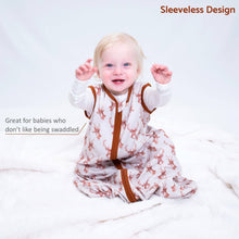 Load image into Gallery viewer, LollyBanks - Organic Cotton Sleep Sack 0.5 TOG Oh Deer: S (0-6 months)