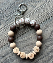 Load image into Gallery viewer, Spotted Western Mama Keychain Wristlet: Brown