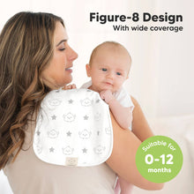Load image into Gallery viewer, KeaBabies - KeaBabies 5-Pack Urban Burp Cloths: Constellation