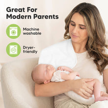 Load image into Gallery viewer, KeaBabies - KeaBabies 5-Pack Urban Burp Cloths: Soft White