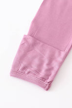 Load image into Gallery viewer, Lilac bamboo ruffle 2pc baby gown