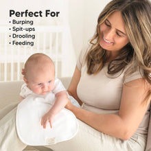 Load image into Gallery viewer, KeaBabies - KeaBabies 5-Pack Urban Burp Cloths: Soft White