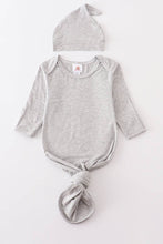 Load image into Gallery viewer, Sand bamboo baby 2pc gown