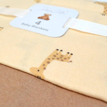 Load image into Gallery viewer, 4-Pack Flannel Receiving Baby Blankets
