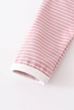 Load image into Gallery viewer, Pink stripe ruffle baby 2pc gown
