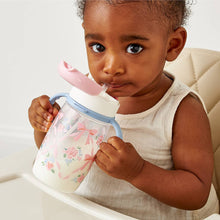 Load image into Gallery viewer, Itzy Ritzy - *NEW OPTIONS* Itzy Sips™ - Straw Cup With Snap-Close Lid: Ribbons &amp; Roses
