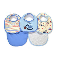 Load image into Gallery viewer, 5 Pack Embroidered Baby Bibs

