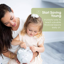 Load image into Gallery viewer, Pearhead - Ceramic Piggy Bank, Polka Dot: Blue
