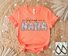 Load image into Gallery viewer, Southern Attitude Designs Inc - Made Me A Nana: Coral Large Tee
