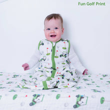 Load image into Gallery viewer, LollyBanks - Organic Cotton Sleep Sack 0.5 TOG Golf A Round: S (0-6 months)
