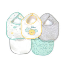 Load image into Gallery viewer, 5 Pack Embroidered Baby Bibs

