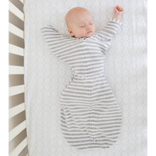 Load image into Gallery viewer, Swaddle Sack, Heathered Stripes: Small 0-3 Mo
