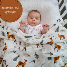 Load image into Gallery viewer, Oh Deer Baby Swaddle Blanket
