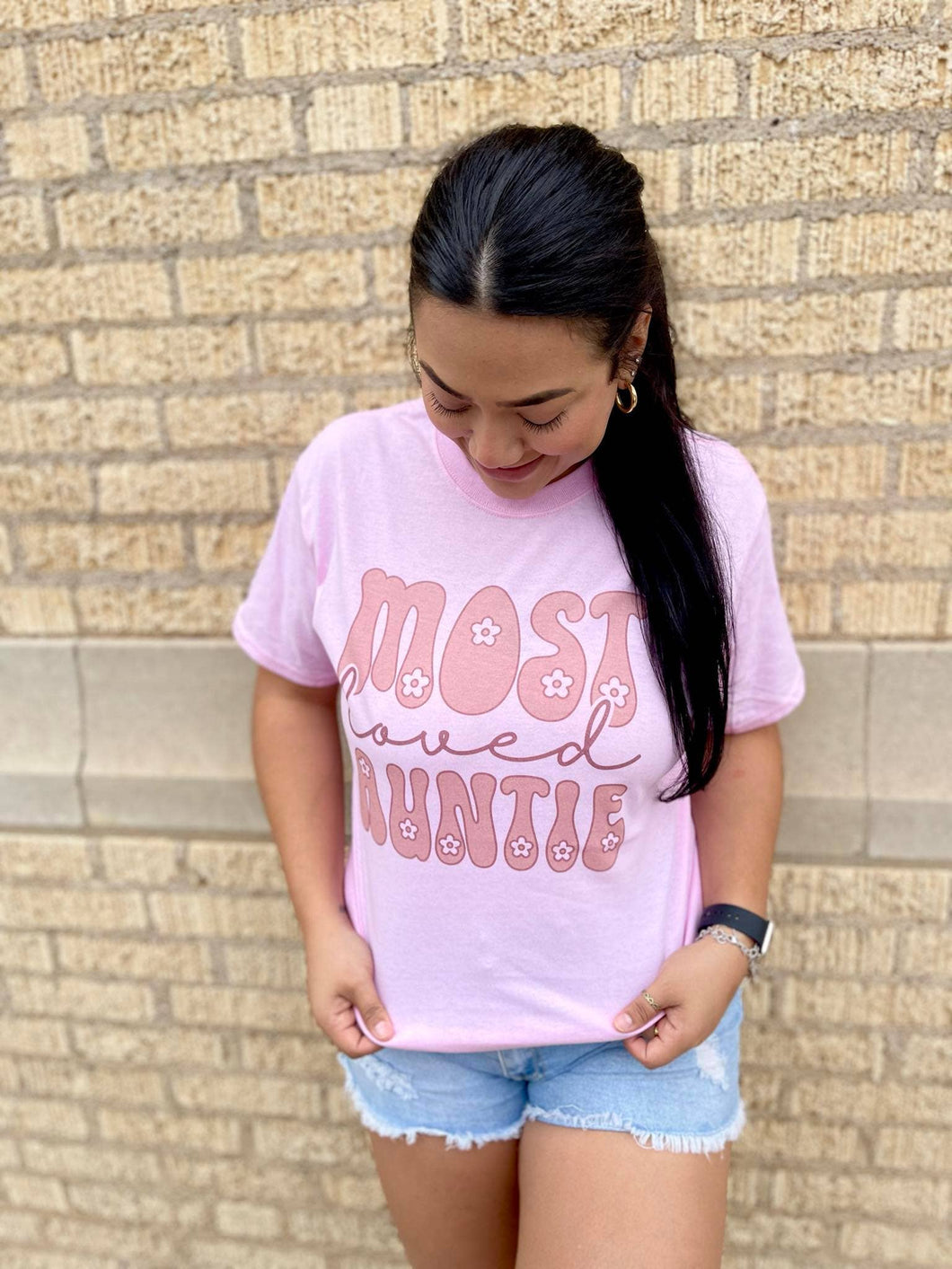 Most Loved Auntie - Graphic T-Shirt