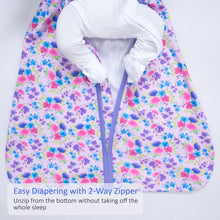 Load image into Gallery viewer, LollyBanks - Organic Cotton Sleep Sack 0.5 TOG Field of Dreams: S (0-6 months)
