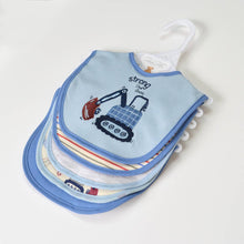 Load image into Gallery viewer, 5 Pack Embroidered Baby Bibs
