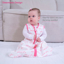 Load image into Gallery viewer, LollyBanks - Organic Cotton Sleep Sack 0.5 TOG Pink Child of God: S (0-6 months)

